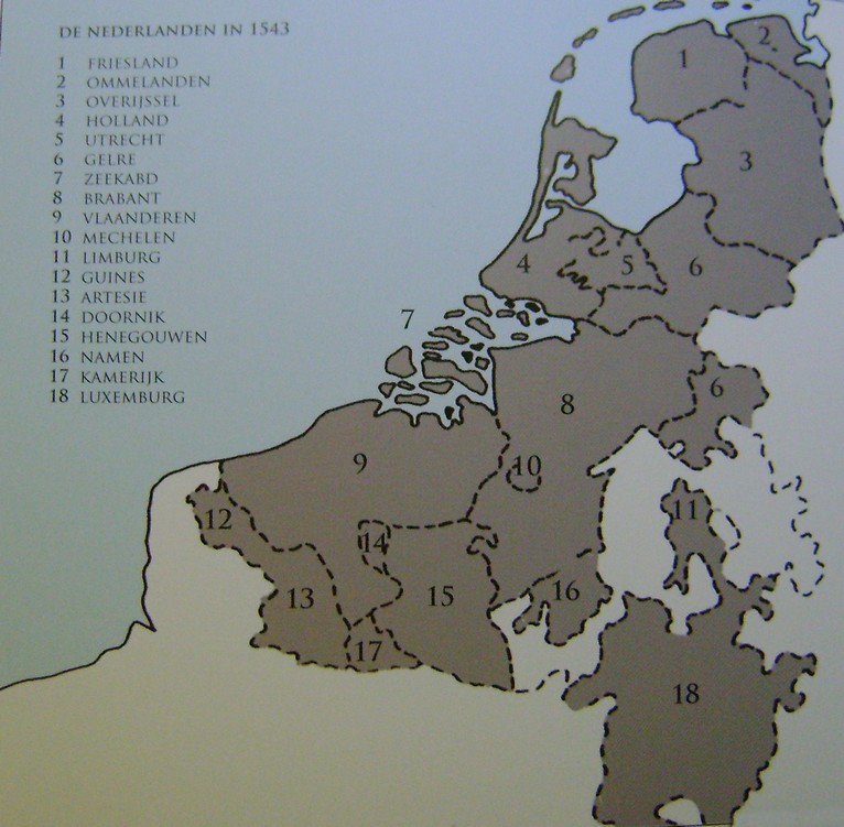 Les Pays Bas en 1543