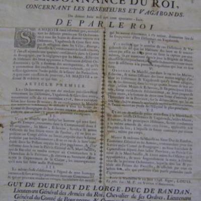 Documents des XVI°, XVII° et XVIII° siècles